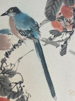 Yan Bolong 顏伯龍 (1898-1955): 'Birds and flowers', ink and colour on paper, dated 1937 — foto 13