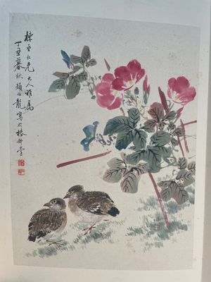 Yan Bolong 顏伯龍 (1898-1955): 'Birds and flowers', ink and colour on paper, dated 1937 — foto 2