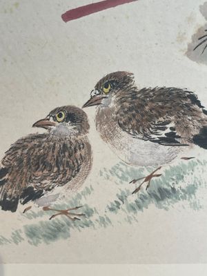 Yan Bolong 顏伯龍 (1898-1955): 'Birds and flowers', ink and colour on paper, dated 1937 — foto 3
