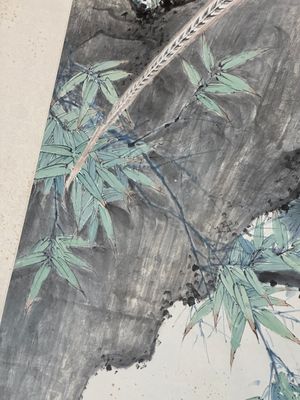 Yan Bolong 顏伯龍 (1898-1955): 'Pheasants under the pine tree', ink and colour on paper, dated 1944 — foto 9