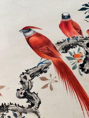 Yan Bolong 顏伯龍 (1898-1955): 'Pies et grenades', encre et couleur sur papier, datée 1943 — photo 7