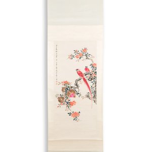 Yan Bolong 顏伯龍 (1898-1955): 'Pies et grenades', encre et couleur sur papier, datée 1943 — photo 2