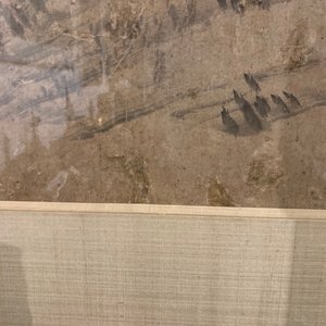 Yang Han (1812-1879): Quatre oies et branches d'hibiscus, encre et couleur sur papier — photo 6
