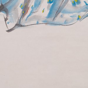 Yang Zhiguang 杨之光 (1930-2016): 'Dancer', ink and colour on paper, dated 1990 — 照片 5