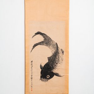 Ye Hang (1816-1884), ink on paper: 'Carp', 19th C. — 照片 1