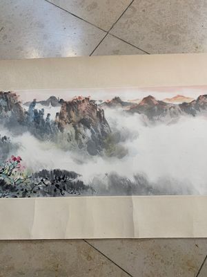 Ying Yeping 應野平 (1910-1990): 'Mountainous landscape', ink and colour on paper, dated 1982 — photo 5