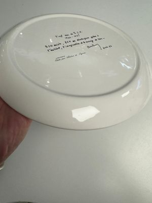 Zao Wou Ki 趙無極 (1920-2013): 'Orchid' plate — photo 11
