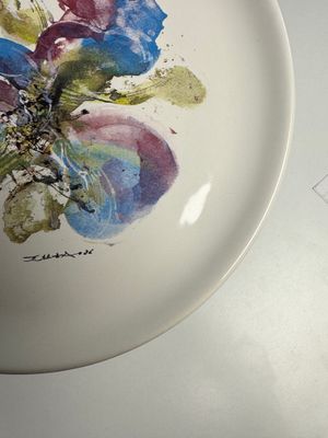 Zao Wou Ki 趙無極 (1920-2013): 'Orchid' plate — photo 4