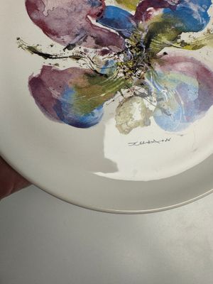 Zao Wou Ki 趙無極 (1920-2013): 'Orchid' plate — photo 5