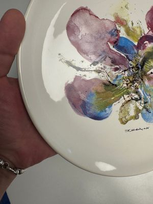 Zao Wou Ki 趙無極 (1920-2013): 'Orchid' plate — photo 6
