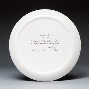 Zao Wou Ki 趙無極 (1920-2013): 'Orchid' plate — photo 2