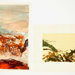 Zao, Wou-Ki (Chine/France, 1920-2013), Deux compositions abstraites, lithographie sur papier, datés 1978/1979, num. 44/60 — photo 1