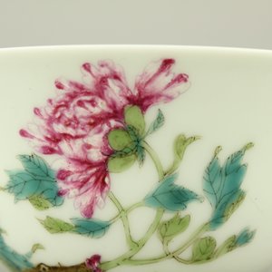 Zeer fijne kom in Chinees porselein met bloemendecor, 19e-20e eeuw — foto 10