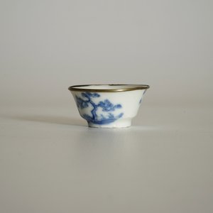 Zes blauw-witte Chinese "Bleu de Hue" wijnkoppen voor de Viëtnamese markt, 19e eeuw — foto 10
