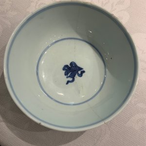 Zes Chinese blauw-witte kommen, Kangxi — foto 20