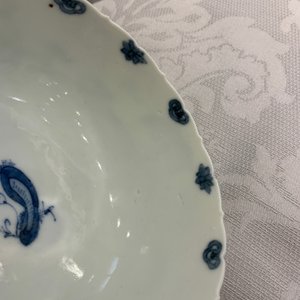 Zes Chinese blauw-witte kommen, Kangxi — foto 33