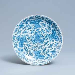 Zes Chinese blauw-witte schotels, Wanli en later — foto 2