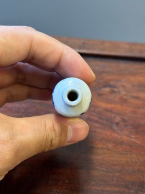 Zes Chinese blauw-witte snuifflessen, 19de eeuw — foto 5