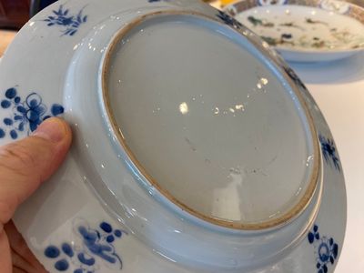 Zes Chinese blauw-witte 'Xi Xiang Ji' schotels, Kangxi — foto 4
