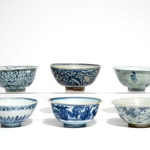 Zes Chinese blauwwitte kommen, Ming — foto 4