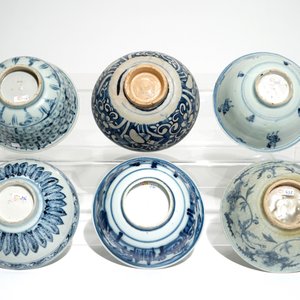 Zes Chinese blauwwitte kommen, Ming — foto 6