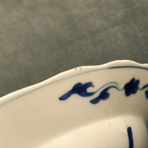 Zes Chinese blauwwitte kommen op onderborden, Kangxi — foto 5