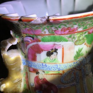 Zes Chinese Canton famille rose vazen, 19e eeuw — foto 4