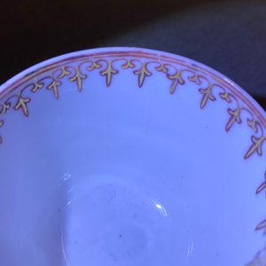 Zes Chinese famille rose koppen en schotels met mandarijns decor, Qianlong — foto 18