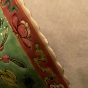 Zes Chinese famille rose Straits of Peranakan kommen met feniksen en pioenrozen, 19e eeuw — foto 20