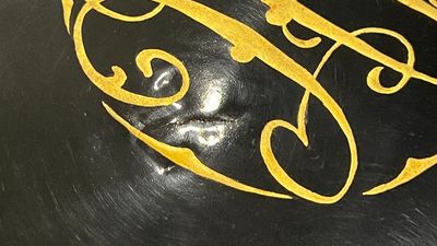 Zes Chinese Fuzhou of Foochow lakwerk schotels met monogram, Shen Shao An merk, Republiek — foto 4