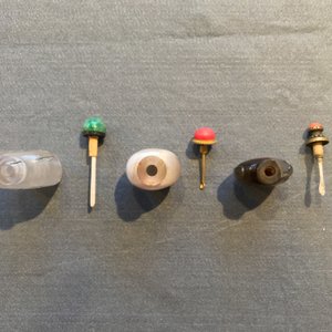 Zes Chinese snuifflessen in agaat en naaldkwarts, 19/20e eeuw — foto 11