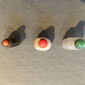 Zes Chinese snuifflessen in agaat en naaldkwarts, 19/20e eeuw — foto 13