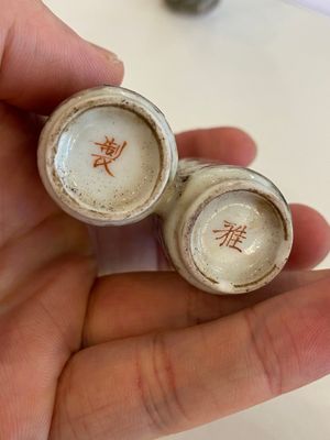 Zes Chinese snuifflessen met draken en boeddhistische leeuwen, 19/20e eeuw — foto 10