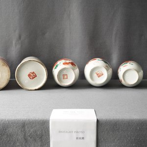 Zes Chinese vazen met ijzerrood decor van boeddhistische leeuwen, 19/20e eeuw — foto 11