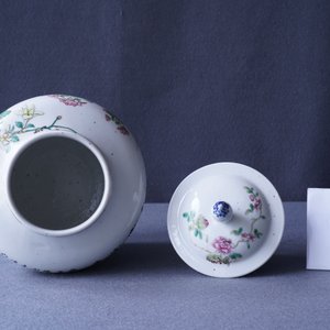 Zes diverse Chinese famille rose en qianjiang cai vazen, 19/20e eeuw — foto 21