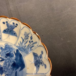 Zes gelobde Chinese blauw-witte schotels met eenden en vlinders, Kangxi — foto 9