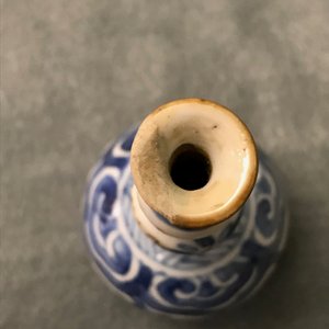 Zes kleine Chinese blauw-witte vaasjes, Kangxi — foto 20