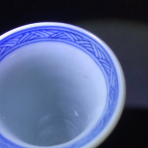 Zes kleine Chinese blauw-witte vazen, Kangxi — foto 18
