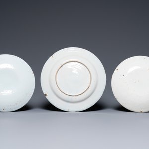 Zes polychrome Delftse orangistische portretborden en een 'Oranjeboom' schotel, 18e eeuw — foto 3