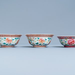 Zes stukken Chinees famille rose porselein voor de Straits of Peranakan markt, 19e eeuw — foto 12