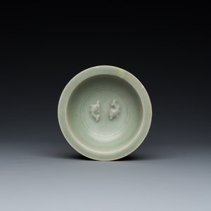 Zes stukken Chinees qingbai- en celadon-geglazuurd porselein, Song en later — foto 3