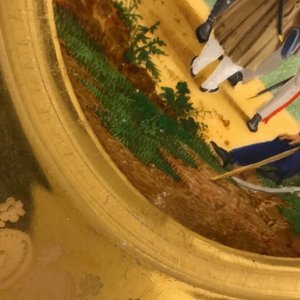 Zes verguld porseleinen borden, diverse manufacturen, 18/19e eeuw — foto 31
