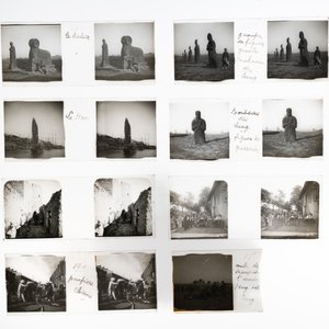 Zestien Chinese glasnegatieven en drie filmrolletjes met vnl. tempelzichten uit China en Angkor, 19/20e eeuw — foto 5