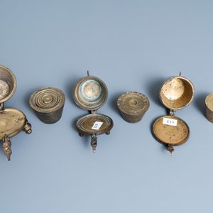 Zeven bronzen pijlgewichten, Frankrijk en/of Duitsland, 18/19e eeuw — foto 9