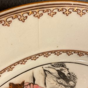 Zeven Chinese famille rose borden met Luohan bij een tijger, Qianlong — foto 17