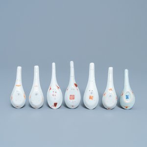 Zeven Chinese famille rose lepels, 19/20e eeuw — foto 3