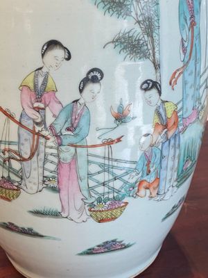 Zeven Chinese famille rose vazen, 19/20e eeuw — foto 29