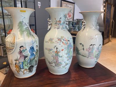 Zeven Chinese famille rose vazen, 19/20e eeuw — foto 34