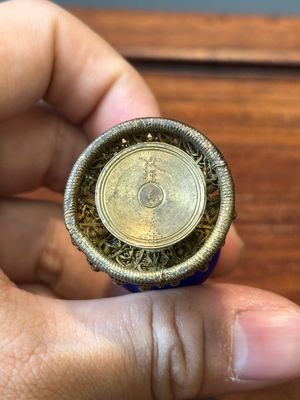 Zeven Chinese verguld bronzen hoedentoppen, Qing — foto 18