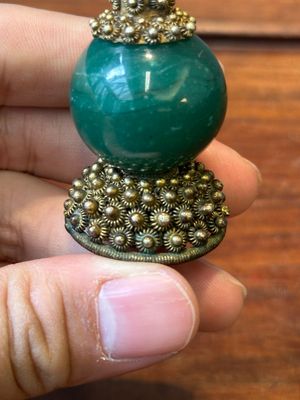 Zeven Chinese verguld bronzen hoedentoppen, Qing — foto 25